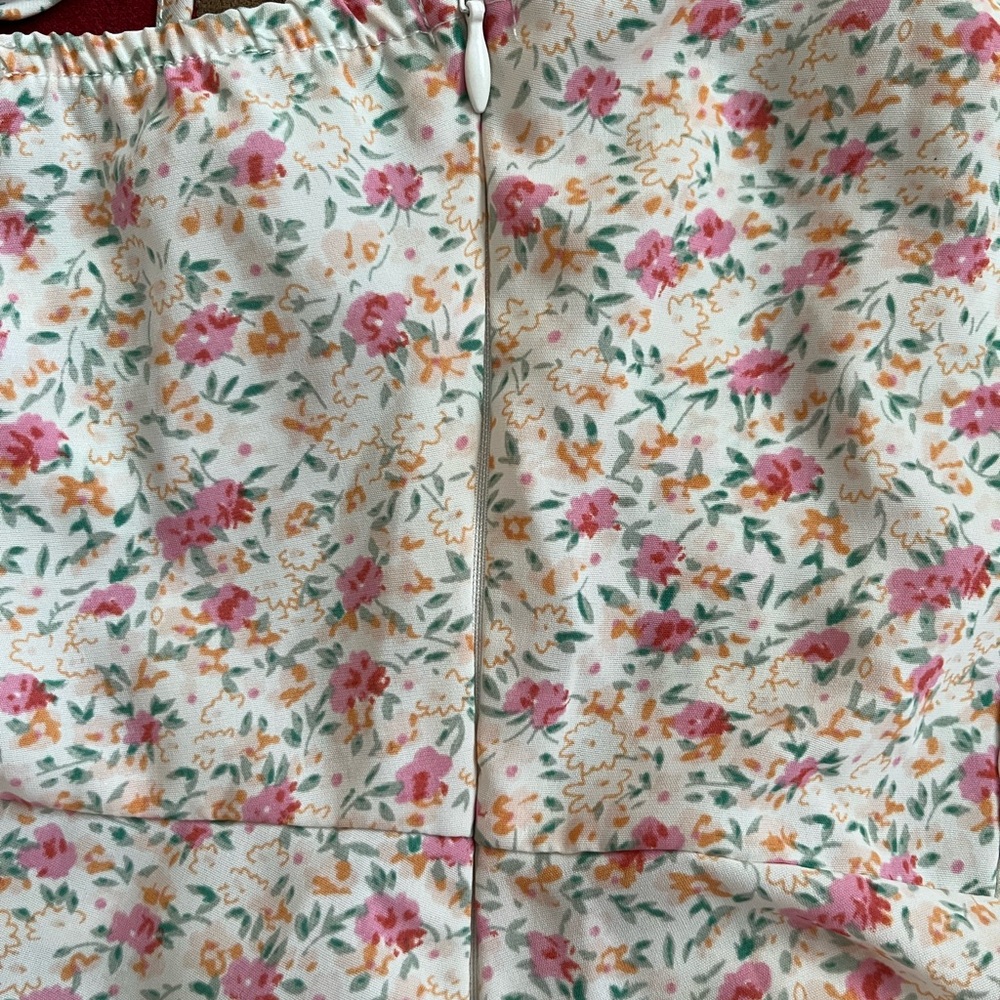 Floral Spaghetti Strap Dress/Skort - Picture 5 of 5
